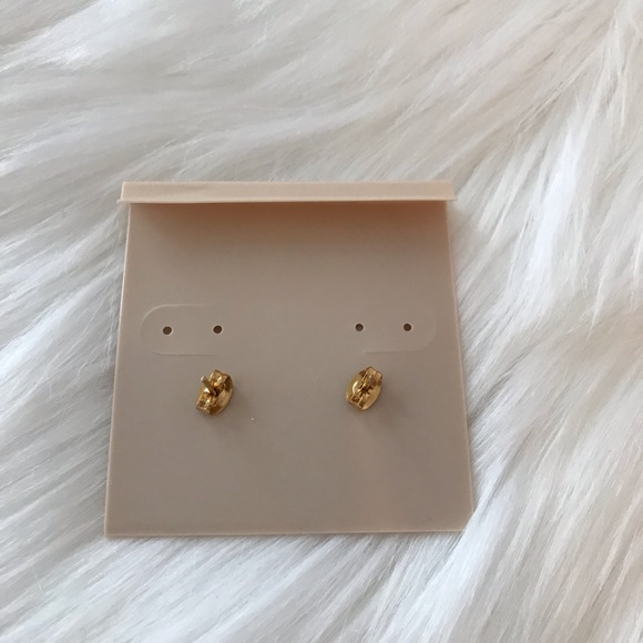 Tiny Star Climber Earrings Gold Celestial Curved - Picture 4 of 5